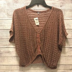 Brown Crop Sweater Size Small